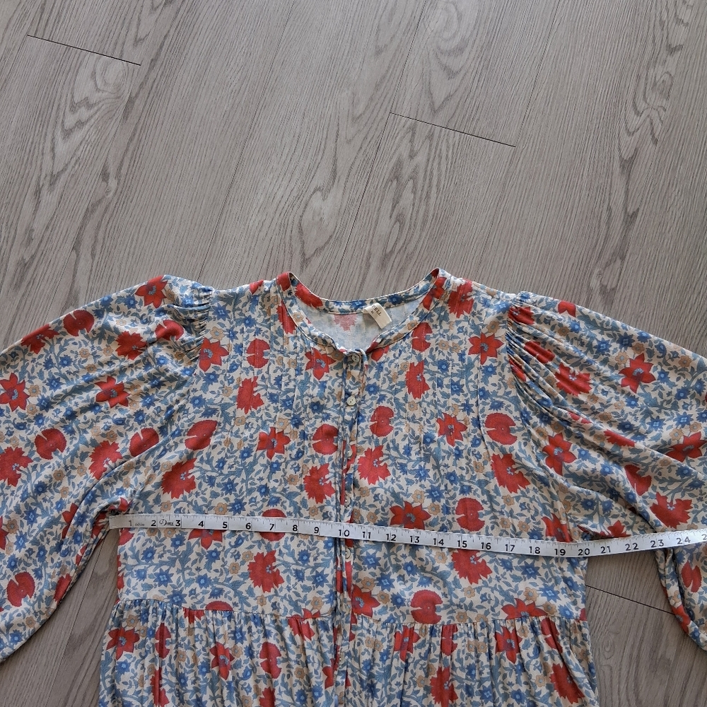 Spell Village Button Down Midi Dress In Sky - Picture 12 of 16